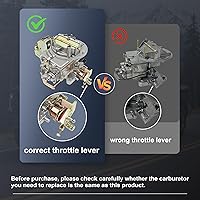 Vista 5 de Carburador de 2 barriles 2100 2150 para Ford 289 302 351 Carb F100 F250 F350 360 Cu Jeep Engine Mustang Reemplazo para Motorcraft/Autolite 2100 2150