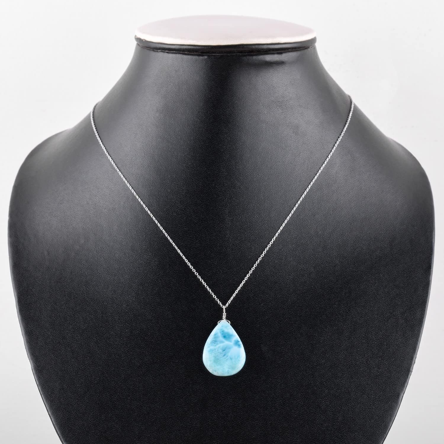 OdrillionGems Natural Gemstone Drops Pendant Necklace, 925 Sterling Silver, Handmade, Chakra Healing Crystals, Birthstone, Women Jewelry, Minimalist, Gift for Her - Image 6