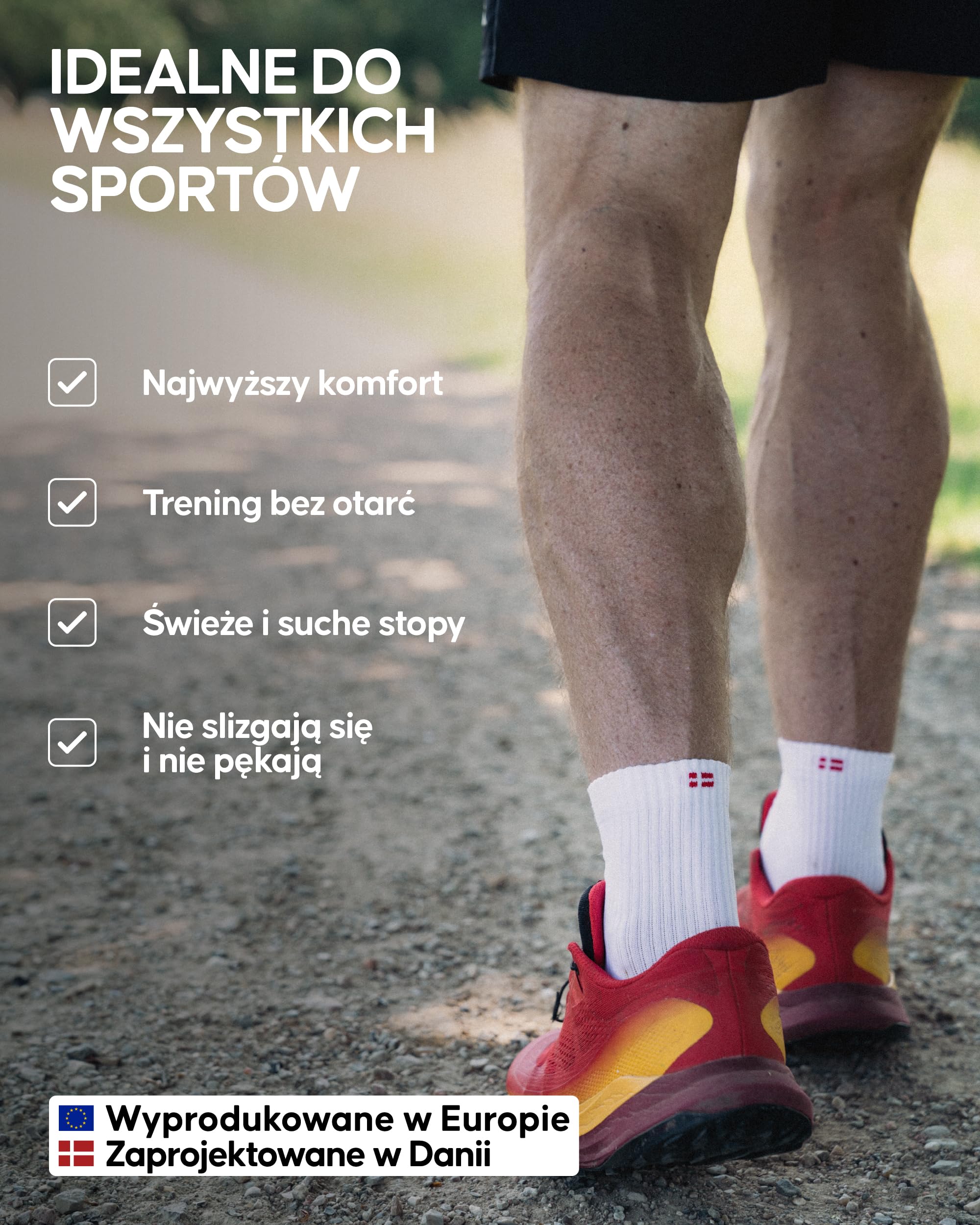 DANISH ENDURANCE Skarpety do Biegania o Precyzyjnym Dopasowaniu, Lekkie Skarpety Sportowe do Siłowni i Treningów, dla Kobiet i Mężczyzn, Unisex, 3-Pak