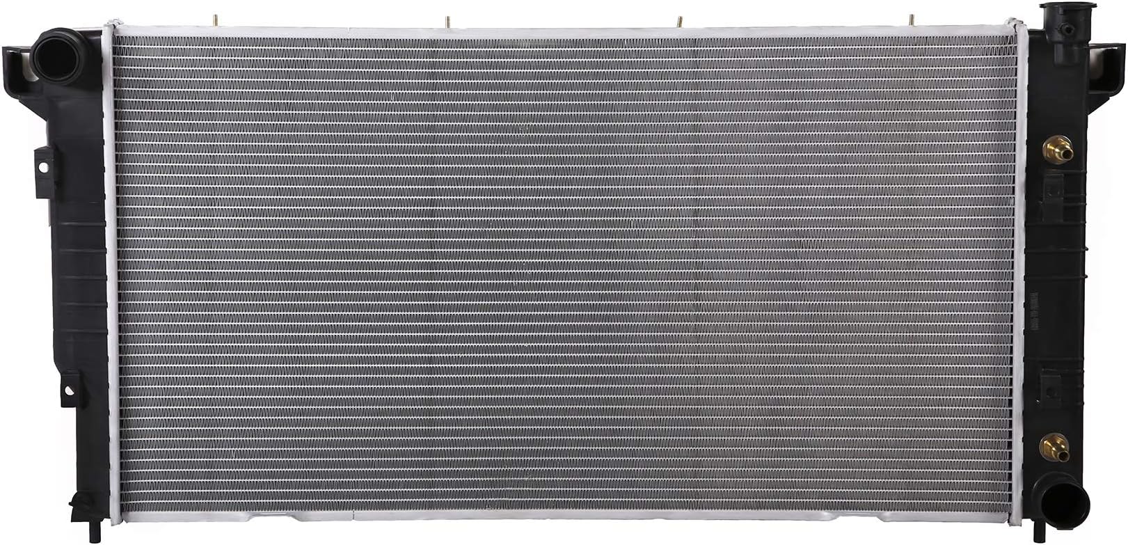 Lynol Cooling System Complete Aluminum Radiator Direct Replacement Compatible With 1994-2002 Dodge Ram 2500 3500 Pickup Truck Gas Engine V10 8.0L