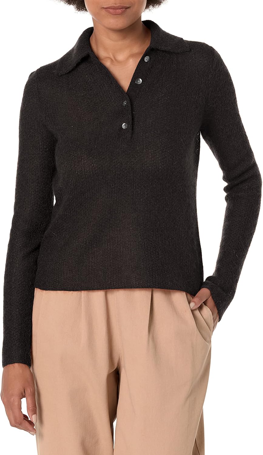 Vince Women's Brushed Polo Sweater - Image 2