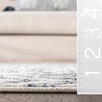 NuLOOM Rosanne Transitional Zone rayée Rug, 4x6, bleu