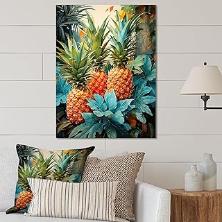 28 Jamaican Metal Art Decor Ideas With Cultural Vibes 30 DesignQ Tropical Pineapple Paradise Green & Blue I Fruits Metal Wall Art...