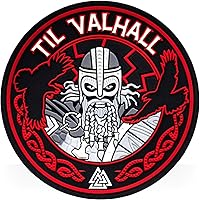 Vista 7 de M-Tac Morale Patches Nordic Invasion - PVC 3D Military Tactical Patch Viking - Til Valhall (Gray (Til Valhall))