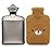 samply Hot Water Bottle with Cute Fleece Cover, Hot Water Bag for Hot and Cold Compress, Hand Feet Warmer, Neck and Shoulder Pain Relief, Brown Bear