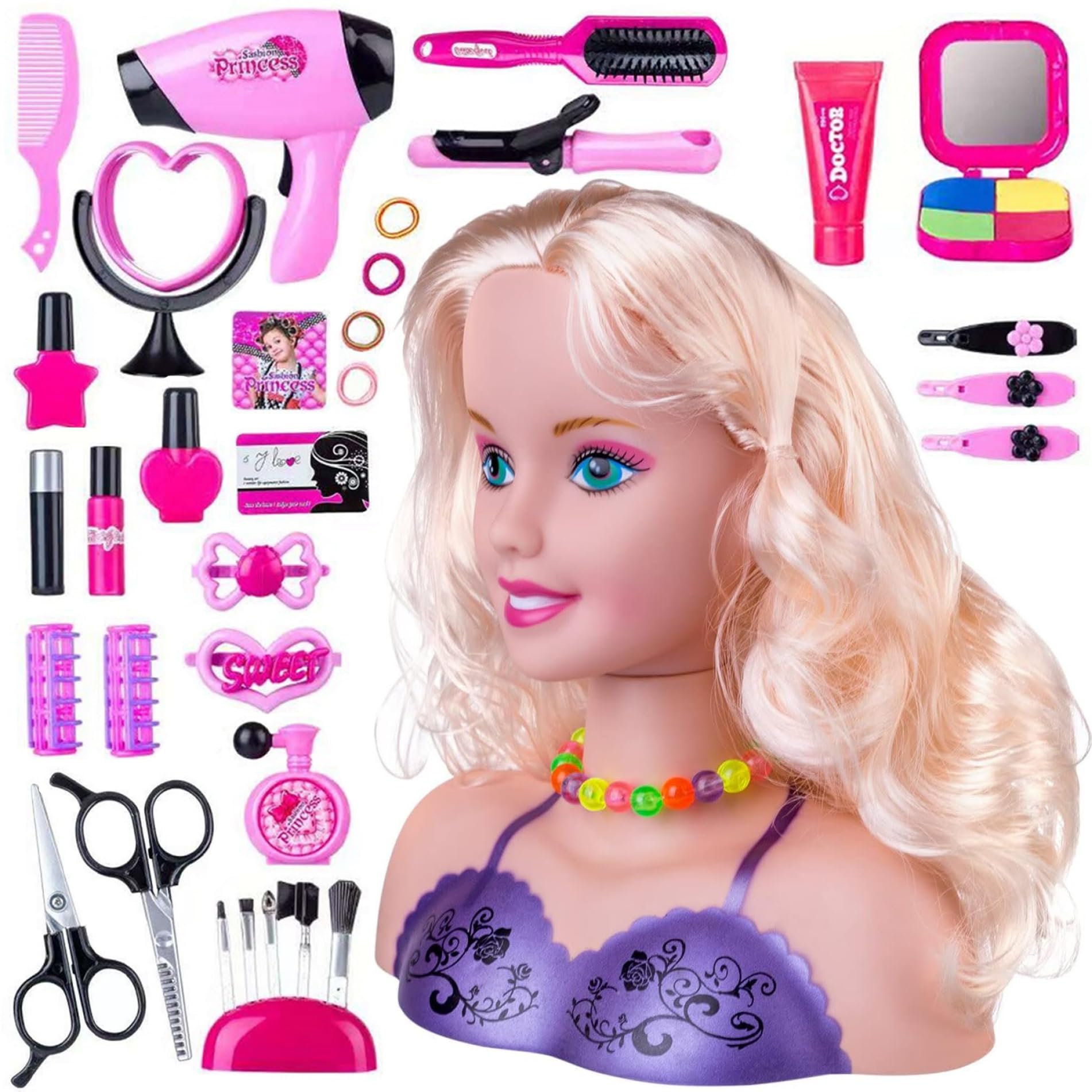 Muñeca Para Maquillar Barbie Cabeza De Estilo De Muu00f1eca