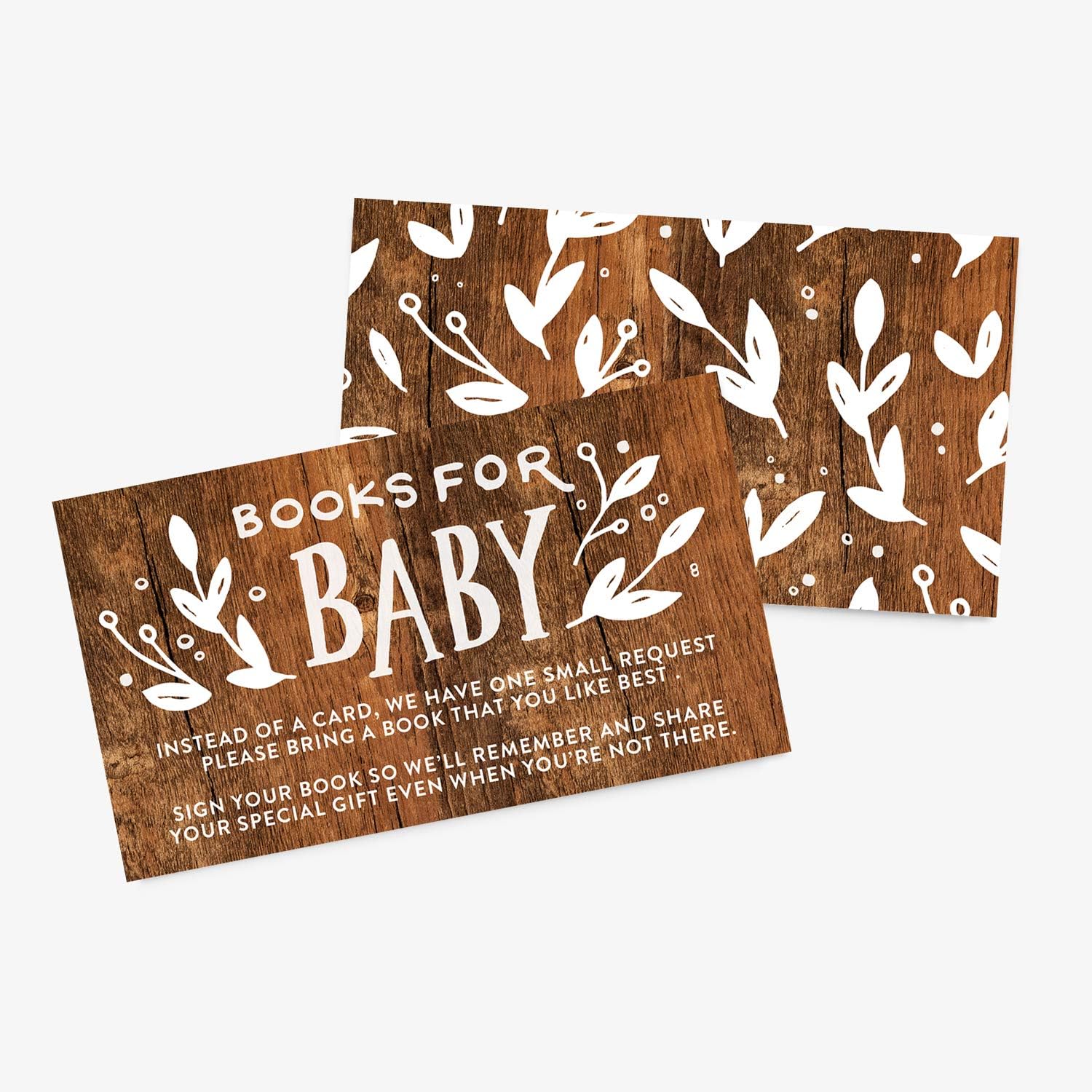 FERGRELM Books for Baby Request Cards for Baby Shower