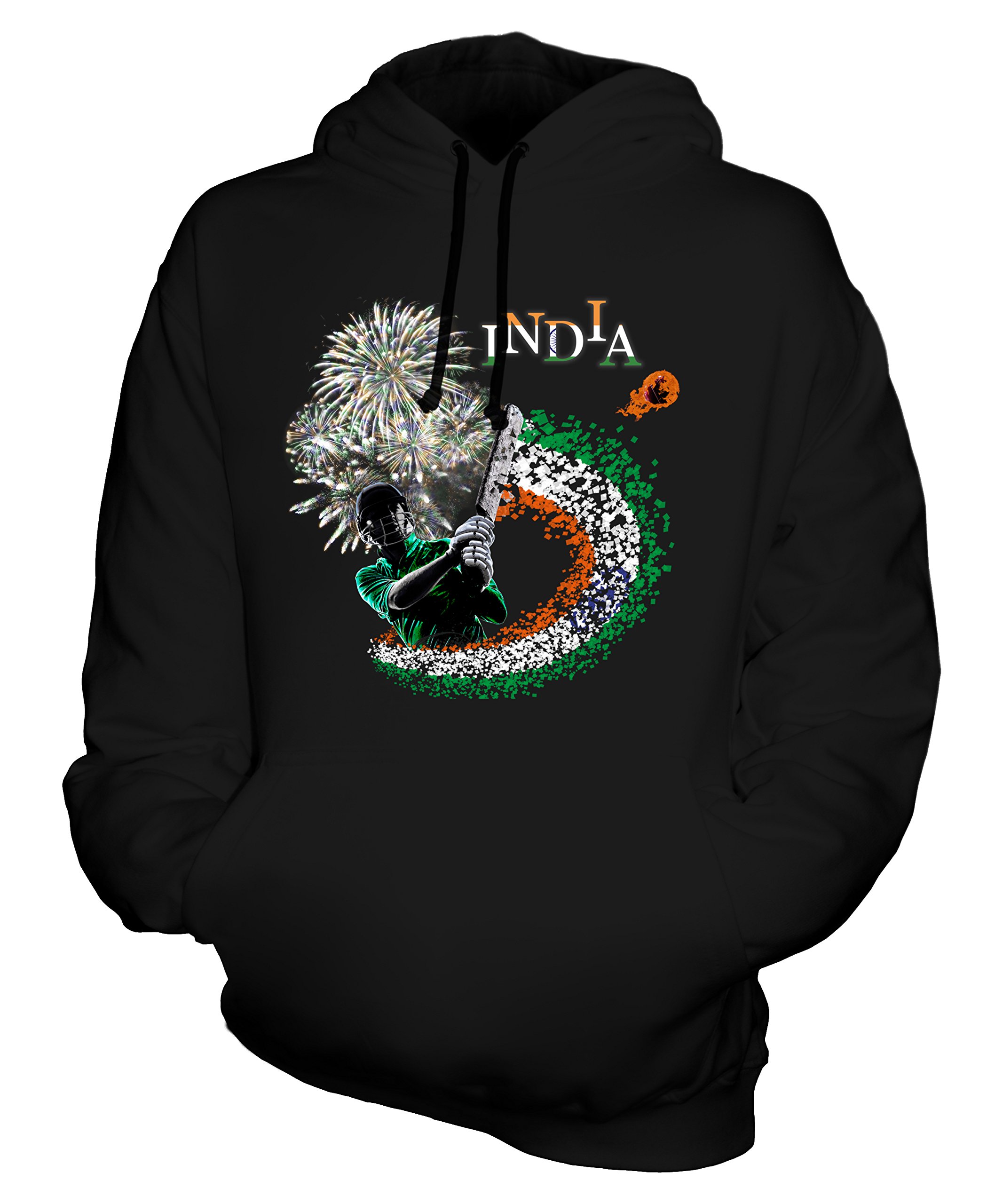 Candymix - India Cricketer - Bluza z kapturem unisex Męska damska bluza z kapturem, Czarny, 3XL
