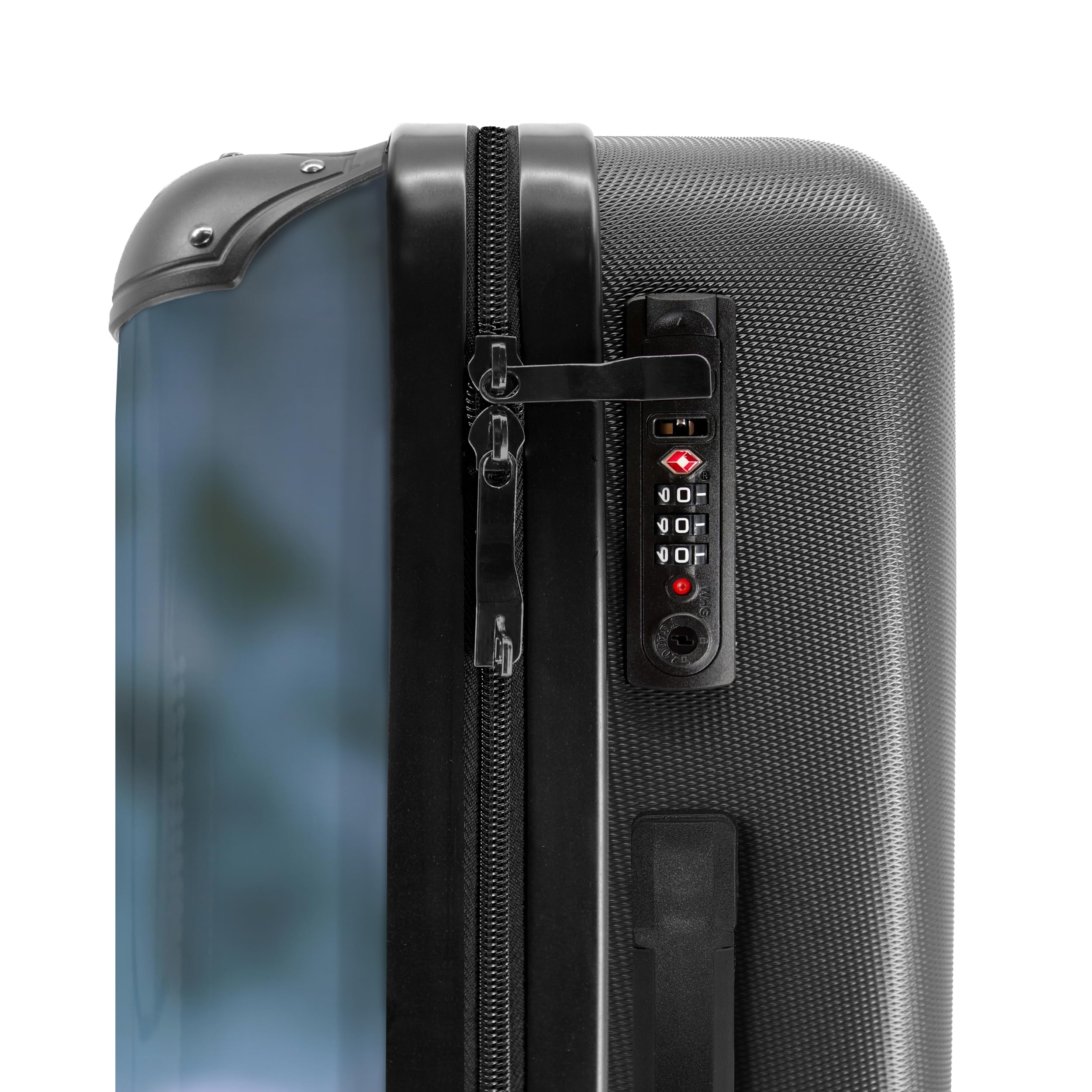 NoBoringSuitcases.com Valise Enfant, Grande Valise, Valise Personnalisable, Bagages Enfant, Serrure TSA, Valise 23kg, Taille M, Valise Grande Taille (67cm - 72L), (Ours Polaire, Pingouin - Blanc)