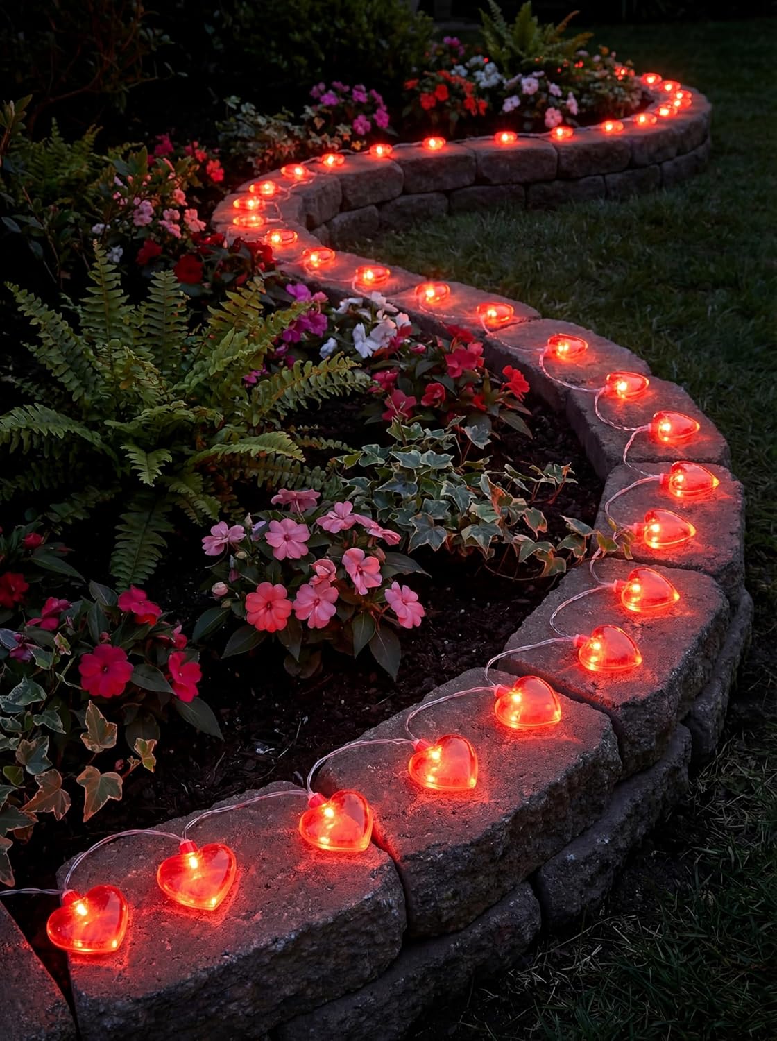 Valentines Day Decorations Lights, 8.5FT 10 LED Red Heart String Lights Plug in, Connectable Valentine's Day Fairy Lights for Wedding Indoor Room Outdoor Holiday Party Christmas Gift Valentine's Day - Image 4