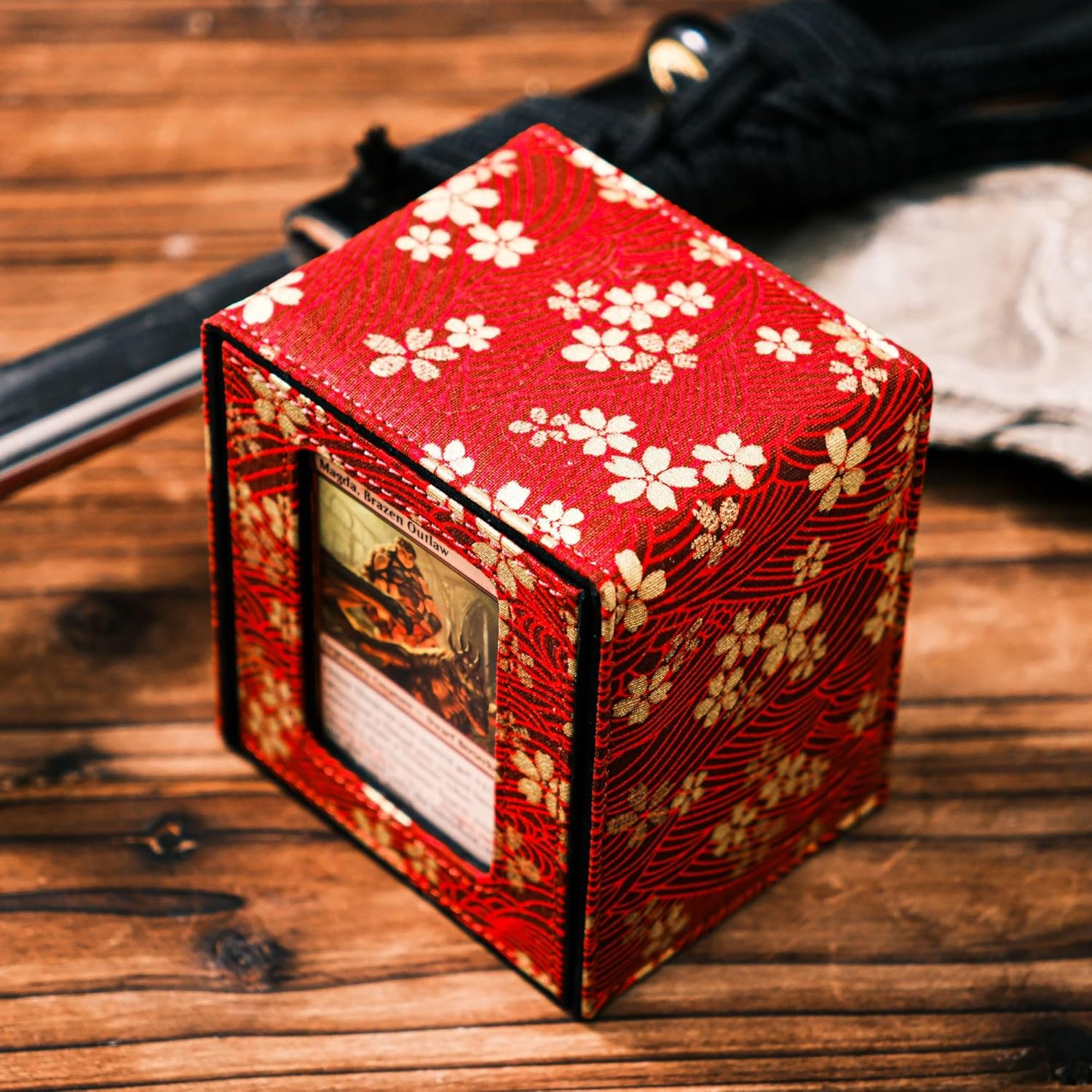 The Shogun Deckimono: a Kimono Deck Box for MTG Magic FaB EDH Commander YGO DND Spell Cards FaB PTCG TCG (Koi of Dawn)