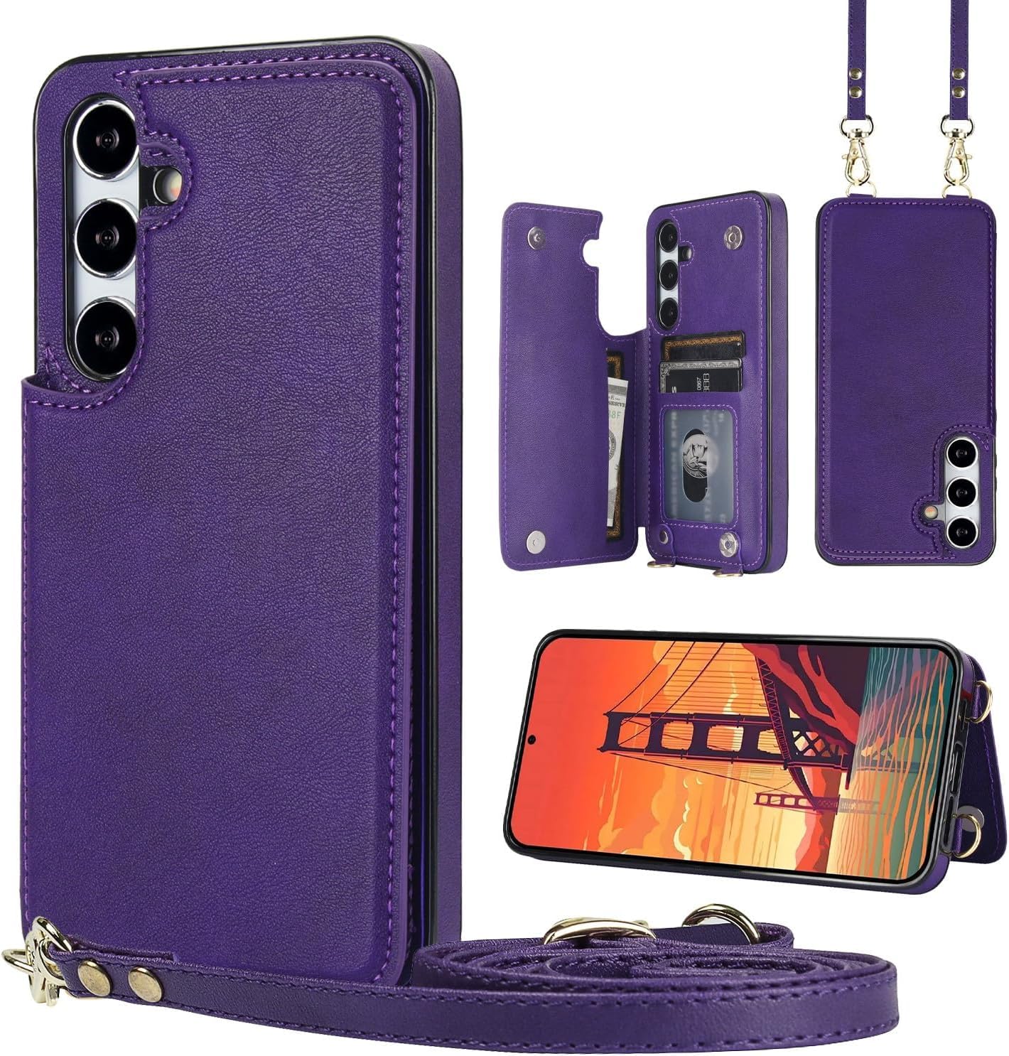 Amazon.co.jp: GOKIGIOD 適用 Galaxy S23 fe ケース ショルダー 窓口式