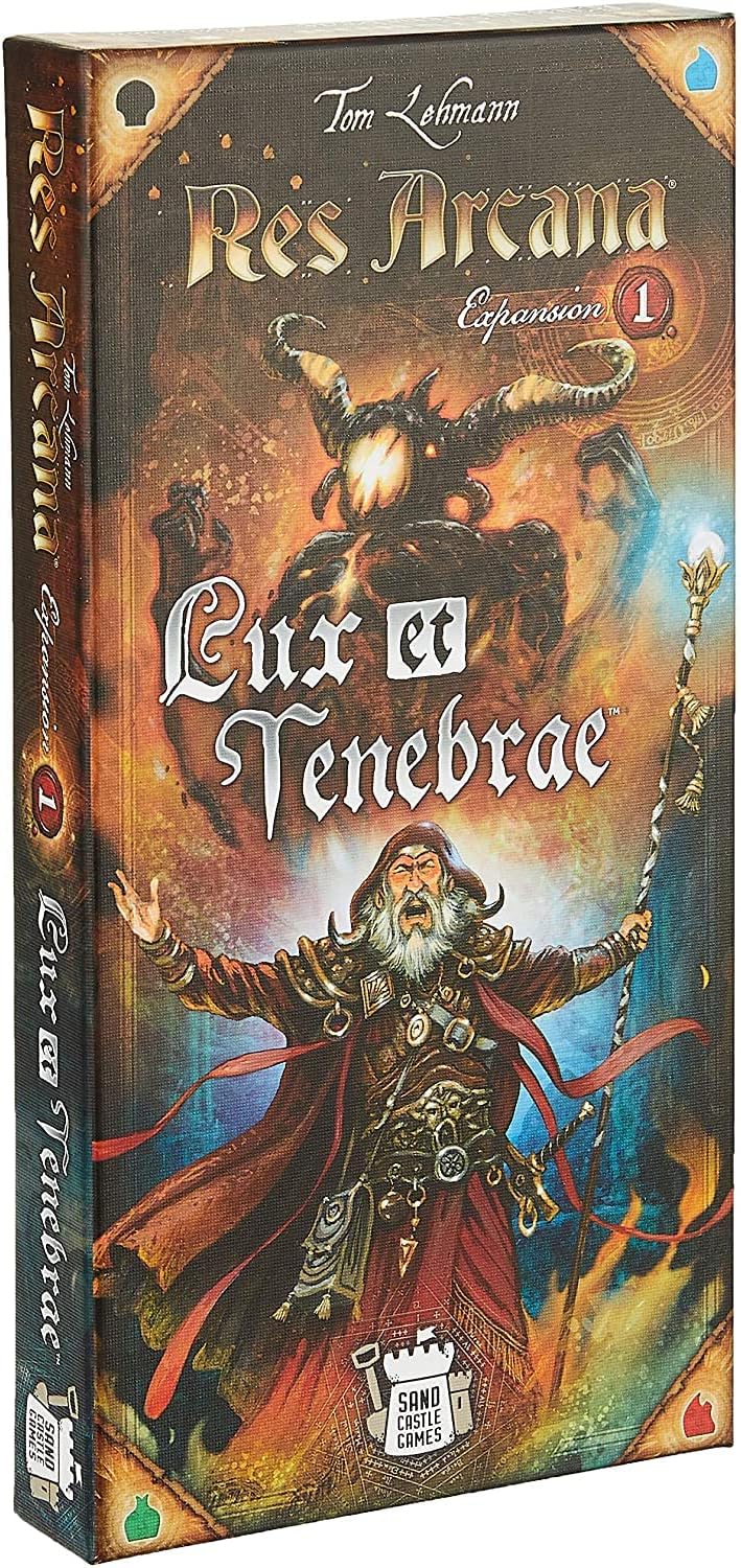 Res Arcana Lux et Tenabrae Board Game EXPANSION - Magical Fantasy Adventure Game, Strategy Game for Kids & Adults, Ages 14+, 2-5 Players, 30-60 Min Playtime, Made by Sand Castle Games