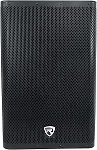 Rockville DX15 2000W 15” Powered PA Speaker with Mixer and Dual-Angle Mount