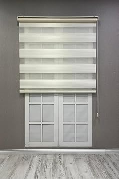 Zebra Stor Perde Geni  Plise G ne lik Perde, Krem, 110 x 200