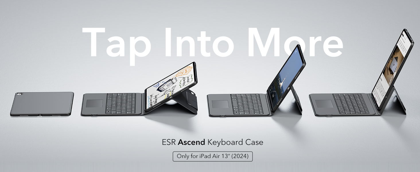 Amazon.com: ESR iPad Air 13 Inch Case Keyboard (M3/M2, 2025/2024