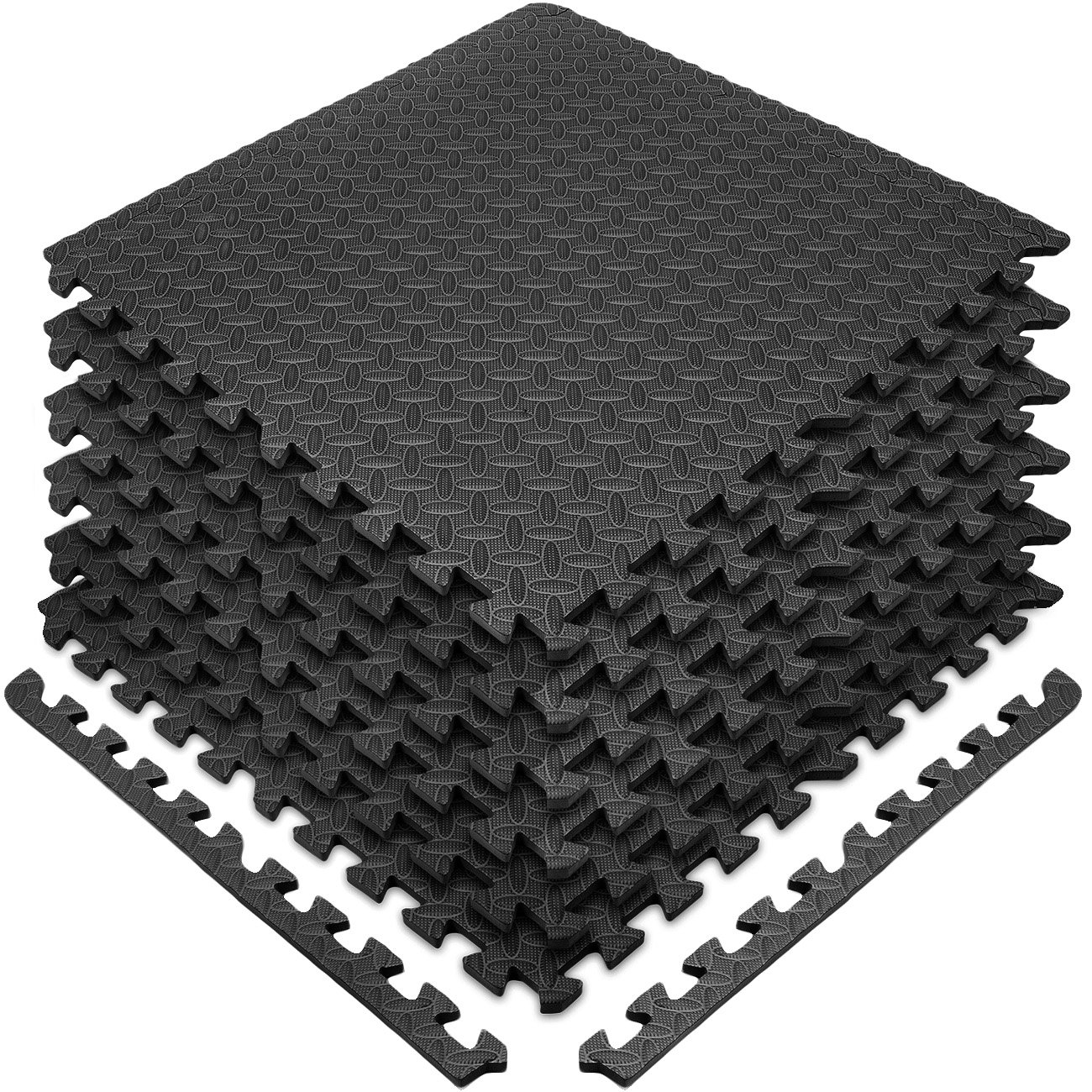 Sivan Health and Fitness Puzzle Exercise Mat EVA Foam Interlocking Tiles