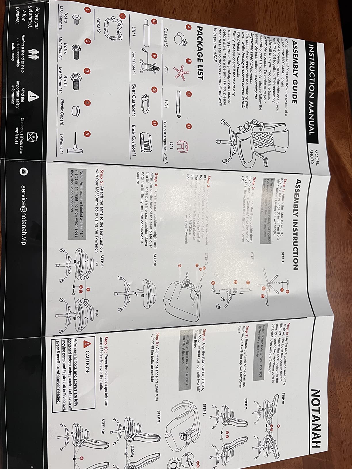 33/mo Finance High Back Office Chair with Lifting Headrest Flip