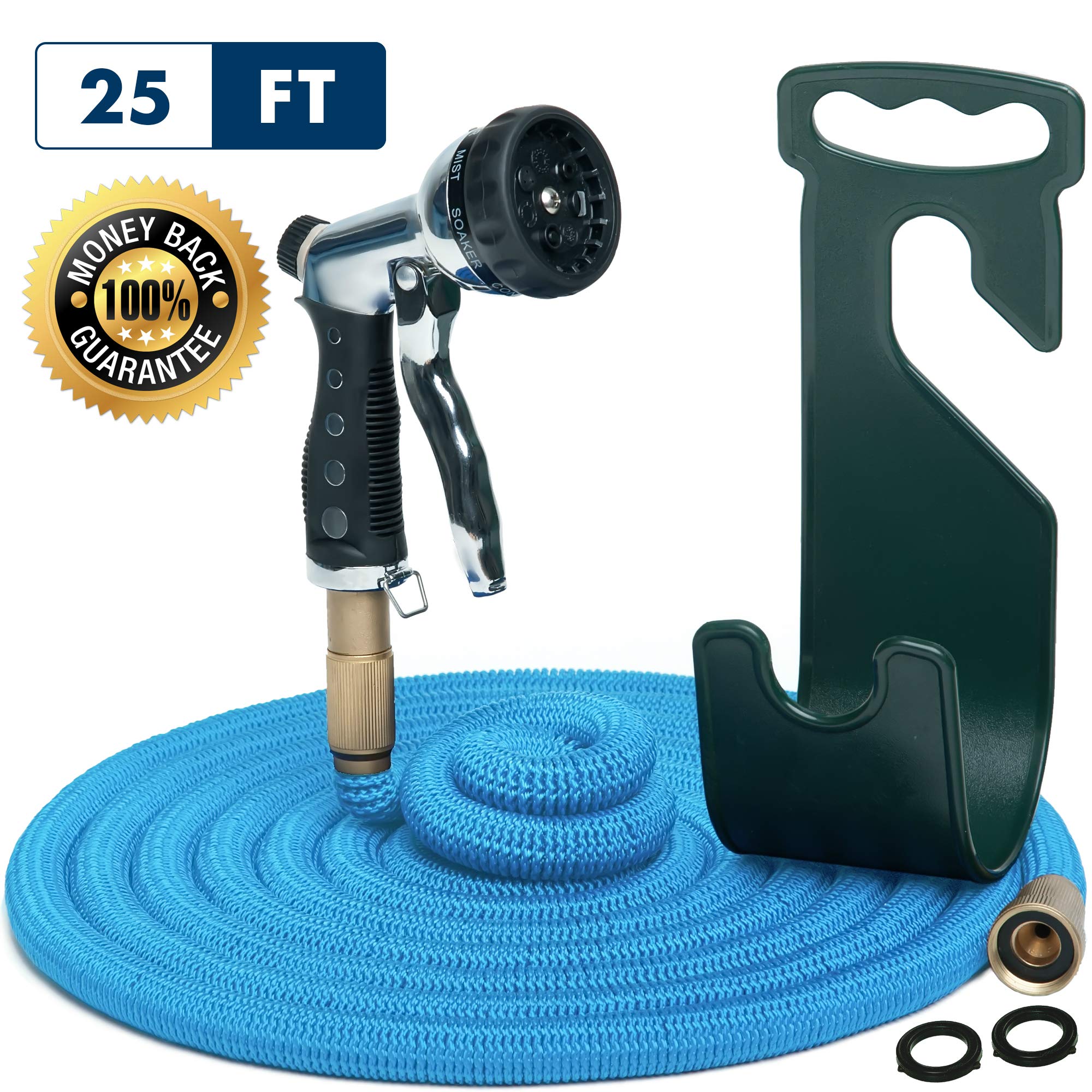 Buy Water Hose Mini Expandable Garden Hose Hose Holder and High Pressure Washer Hose Spray