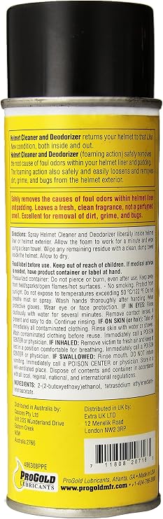 Progold Helmet Cleaner and Deodorizer (8-Ounce Spray) | bike-oils