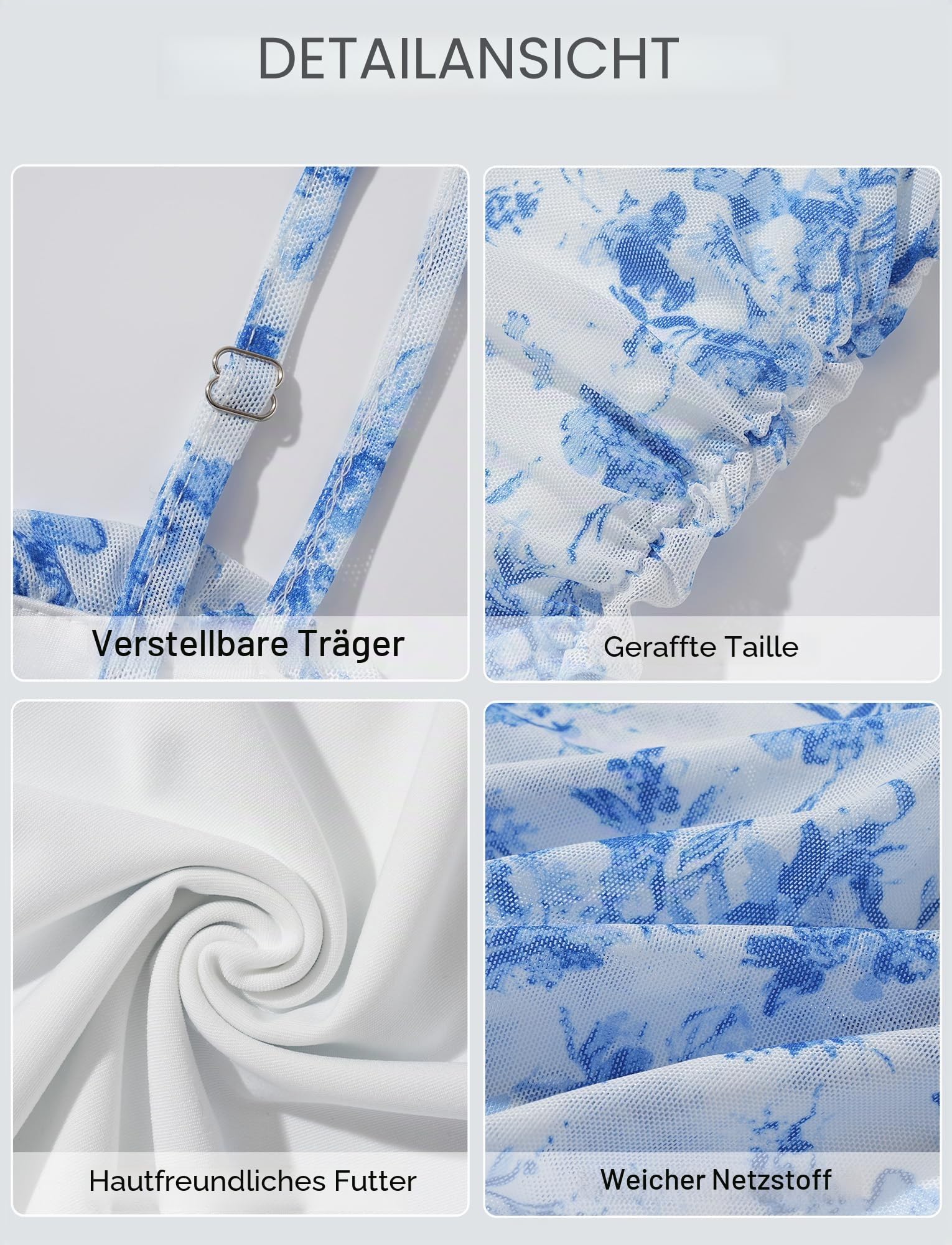 Damen Sommerkleid mit Blumenmuster