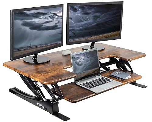 VIVO 42 inch Height Adjustable Stand Up Desk Converter, V