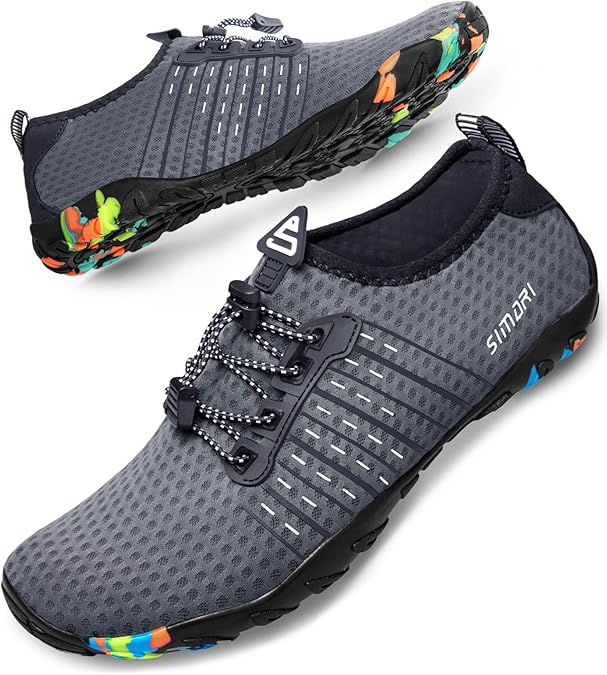 SIMARI Water Shoes for Women Men Barefoot Breathable Quick