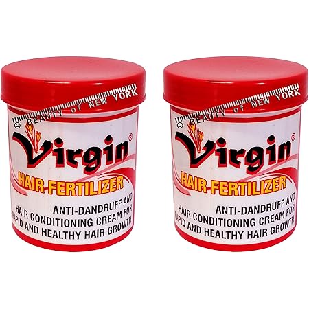 Virgin Hair Fertilizer Jar 200g Anti Dandruff And Conditioning Cream For Rapid And Healthy Hair Growth - (Pack of Two)