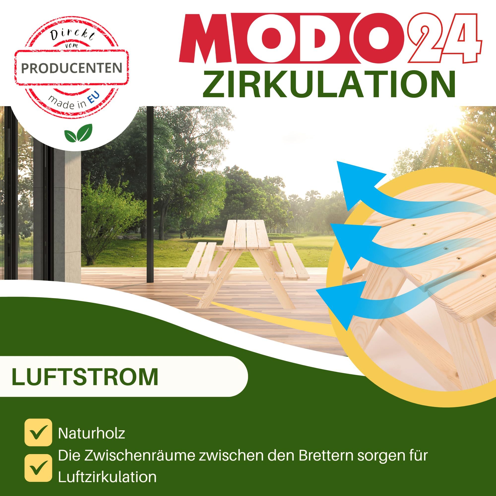 Kindersitzgarnitur für 4, Picknicktisch für Kinder aus Kiefernholz, Outdoor Sitzgruppe mit 2 Bänken, Gartensitzgarnitur & Spielmöbel, Abmessungen 90x91x50 cm, Farbe: Grau (imprägniert)