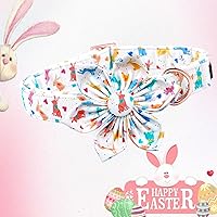 Vista 121 de Lionheart glory Collar de perro con bandera estadounidense, collar de flores para perro del 4 de julio, resistente y ajustable, collar patriótico