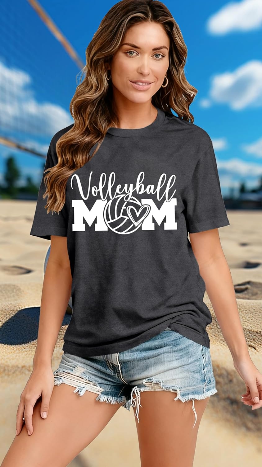 Womens Baseball Mom Shirts Baseball Heart T-Shirt Funny Game Day Tee Tops - Image 5