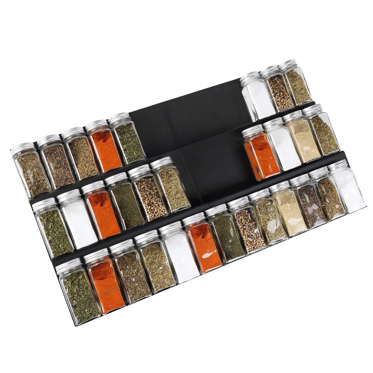 Buy Geesta Adjustable Expandable Spice Rack Tray, 2 Pack 3Tier Steel