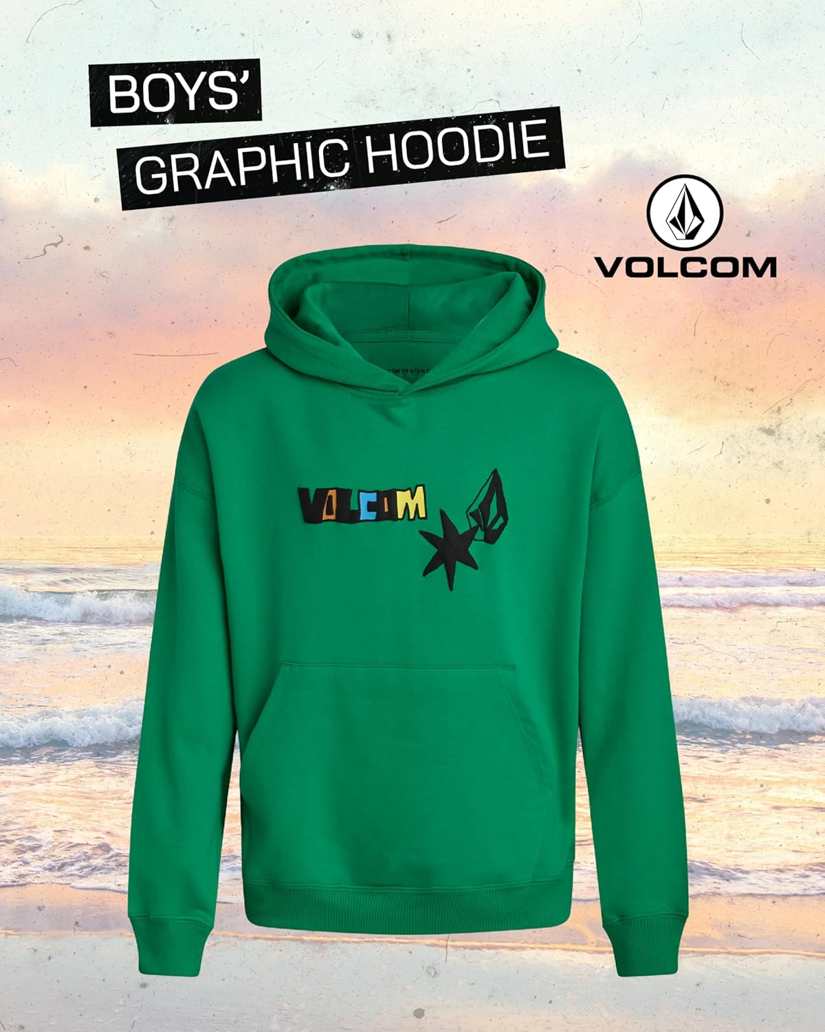 Volcom Boys Hoodie - Long Sleeve Pullover Graphic Hoodie Sweatshirt - Warm Casual Hoodies for Boys (8-20) - Image 2