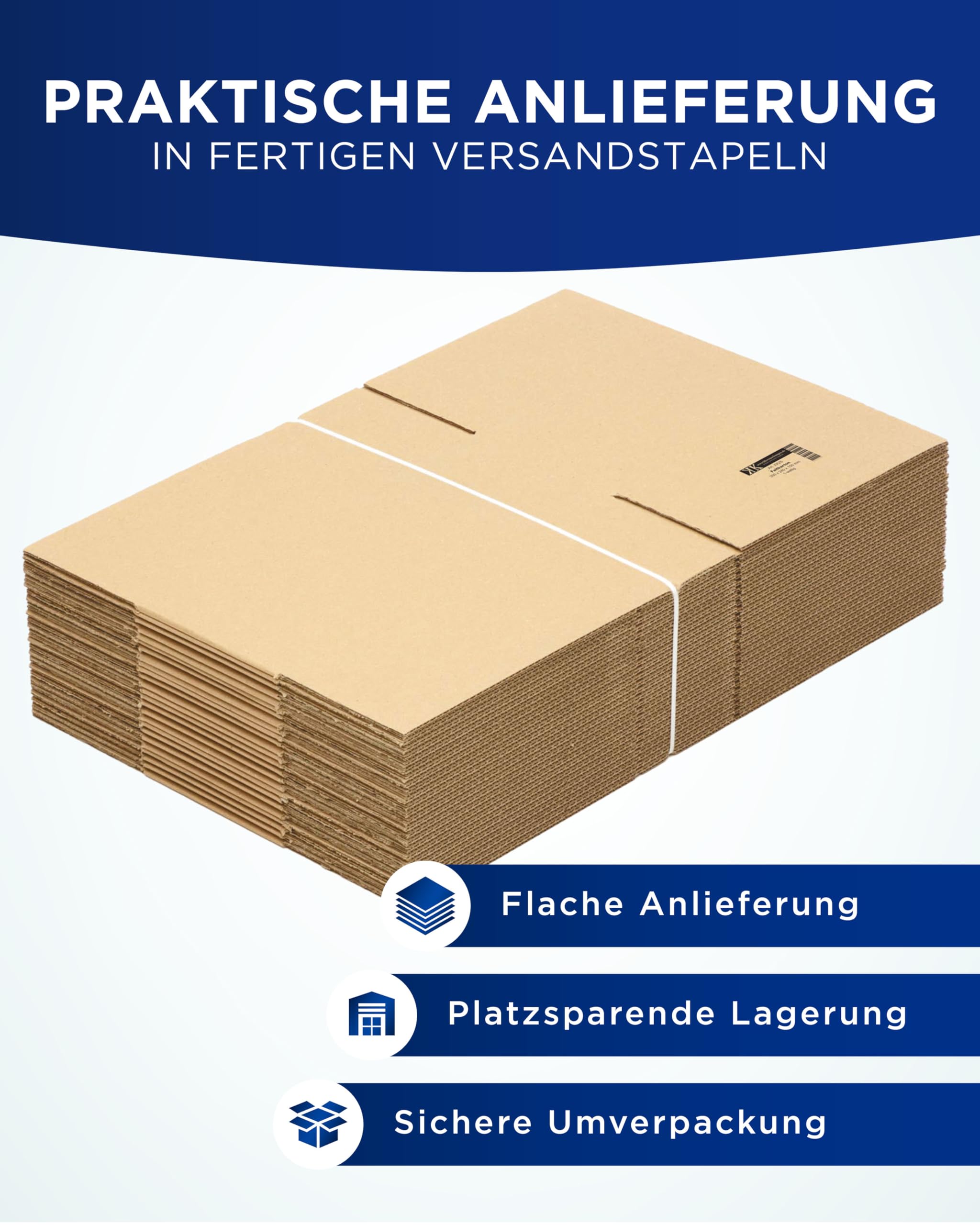 KK Verpackungen Versandkartons 350 x 240 x 150 mm Braun 1-wellig (Innenmaß 344 x 237 x 139 mm) | 150 Stück, Faltkartons Kartons für Versand als DHL Päckchen M DPD Hermes GLS Paketklasse S (KK25)
