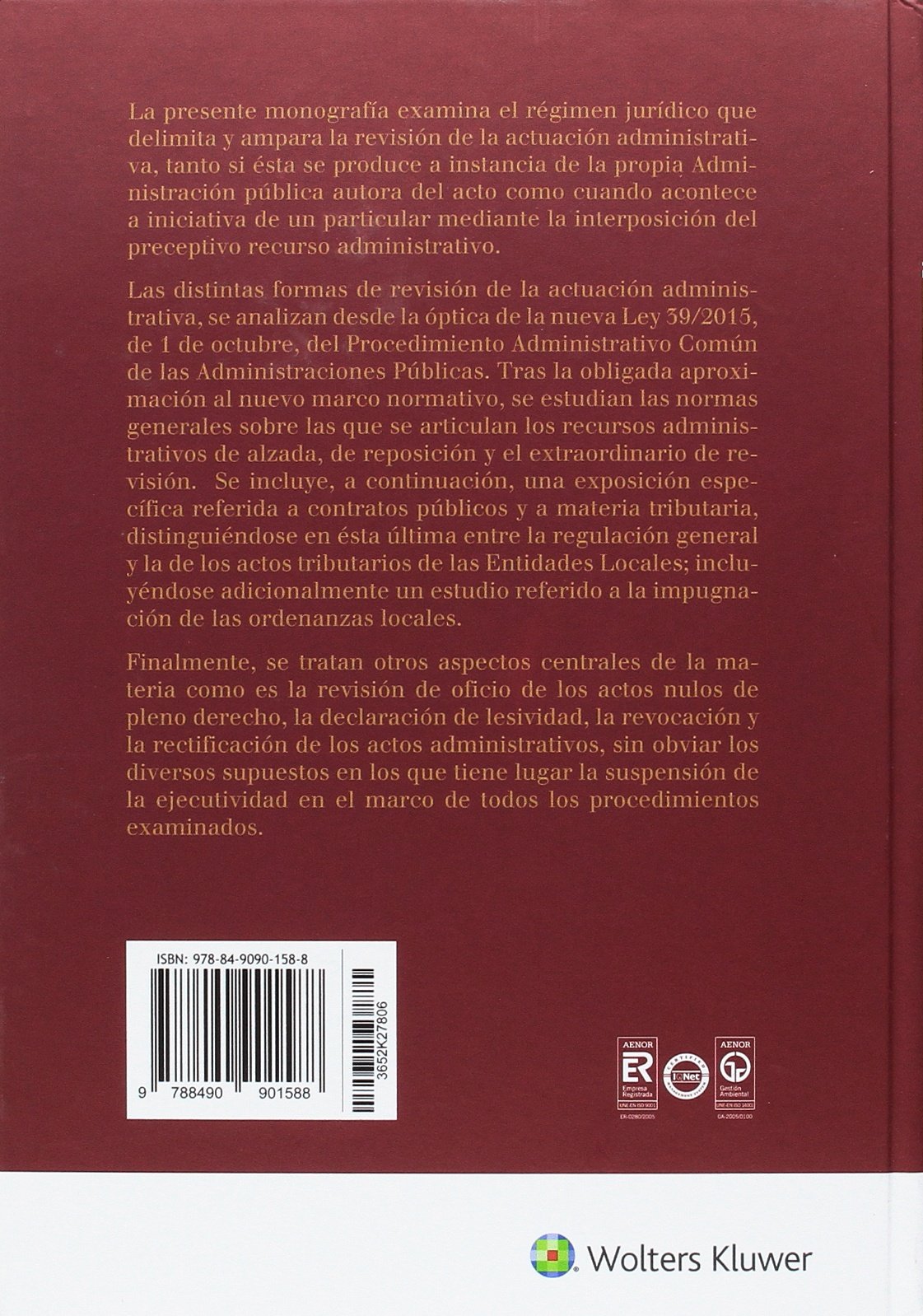 Revisión de actos y recursos administrativos (DERECHO)