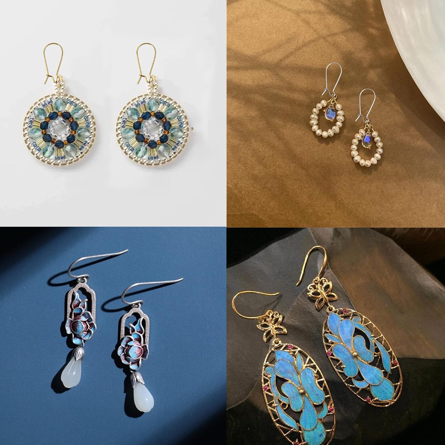 pson 200PCS Silver Earring Wire Hooks, Iron Kidney Ear Hooks, Dangle Earwire Hooks for Jewelry Making Supplies, DIY, Craft - Image 5