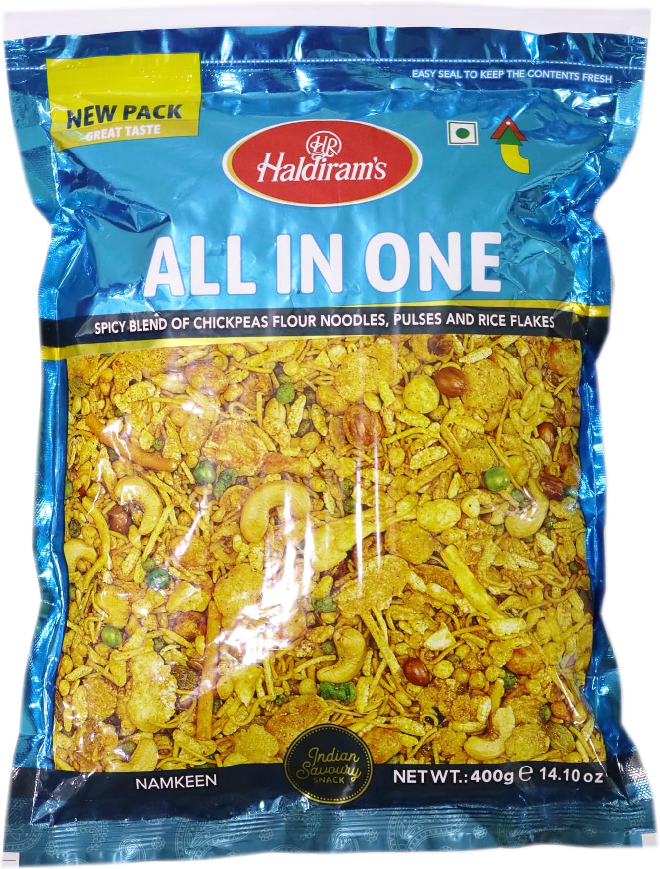 All in One Indian Savory Mixed Flavor Crunchy Snack Mix 400g