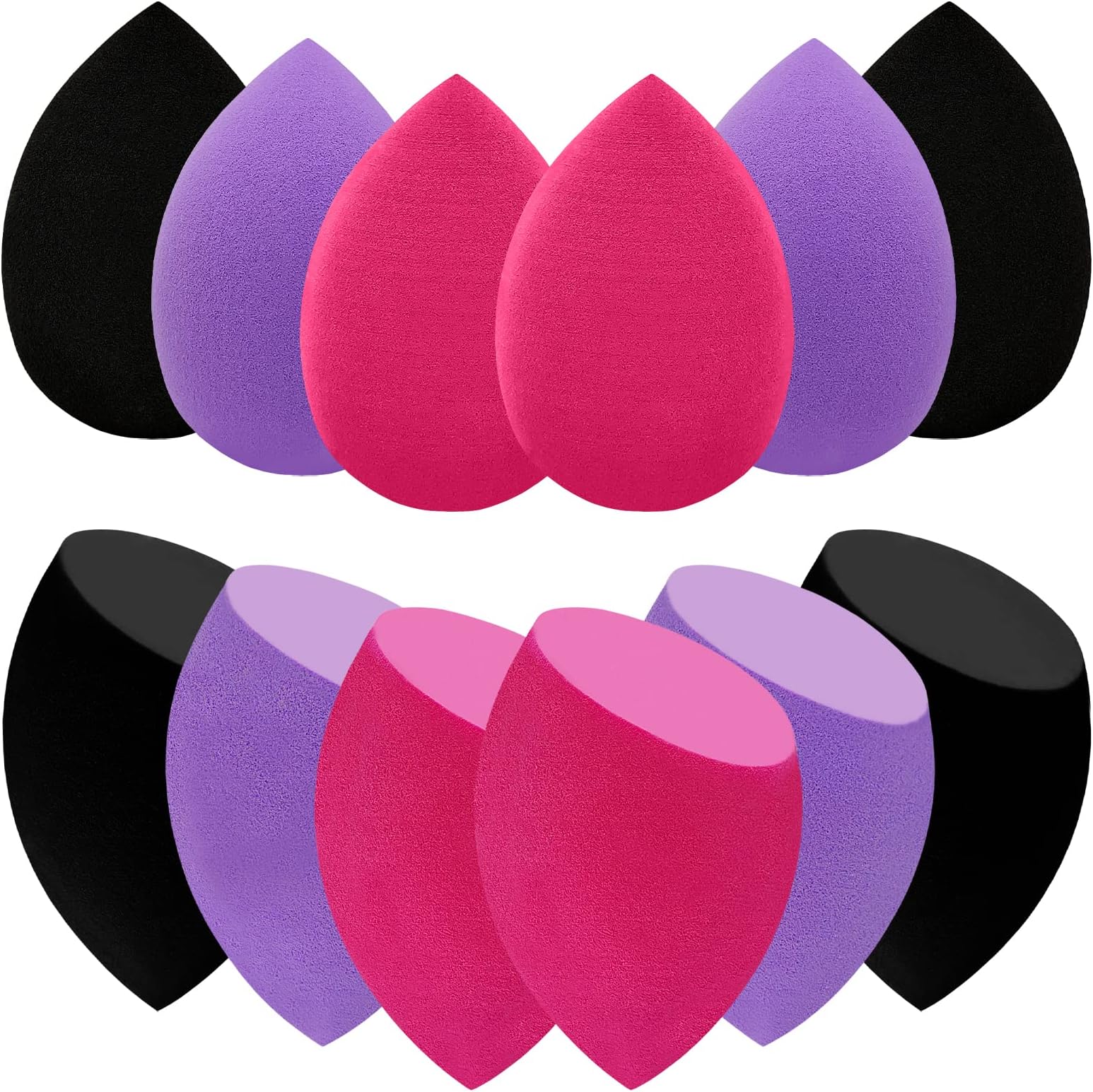 Amazon.com : 12 Pieces Professional Makeup Sponge Set,Latex Free ...
