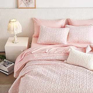 Wake In Cloud - Floral Quilt Set, Coquette Cottagecore Shabby Chic Flowe...