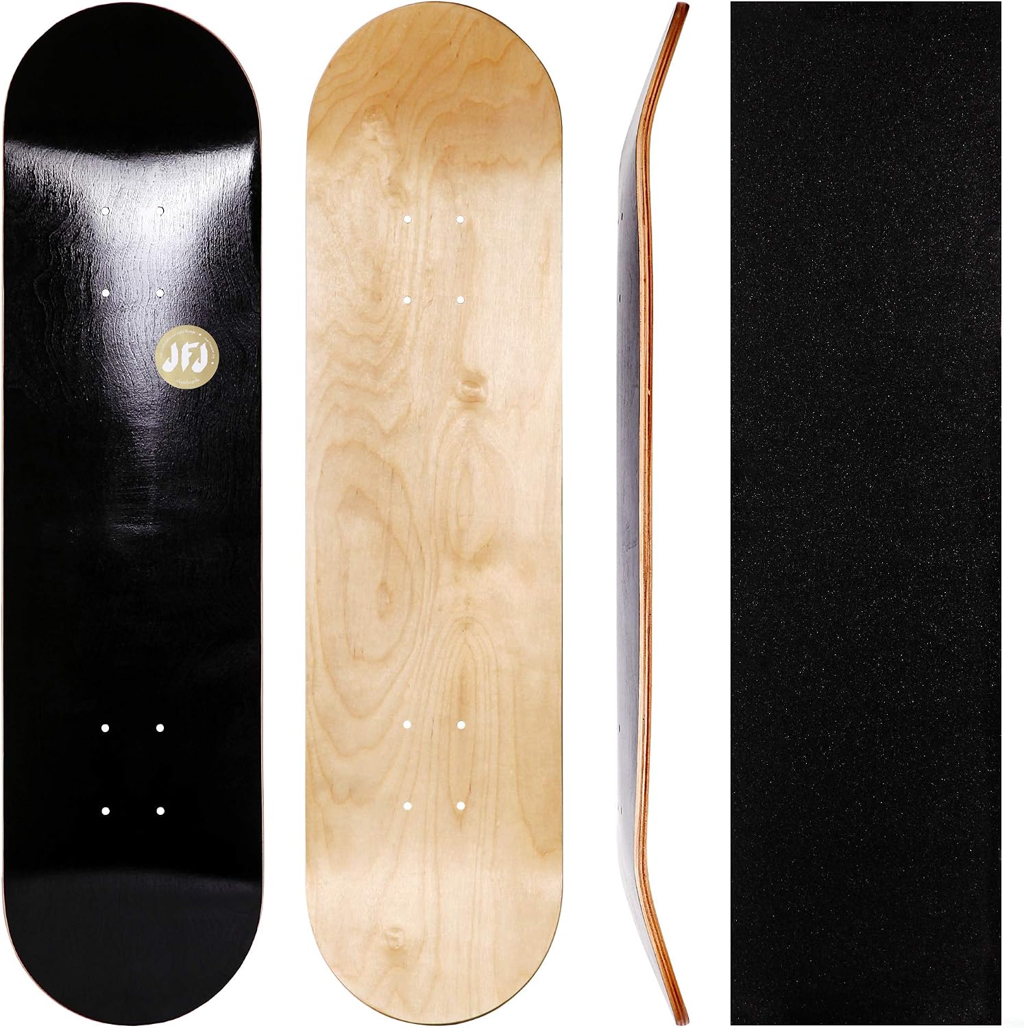 JFJ Maple Skateboard Decks Double Tail Skateboard Light Decks Free Skateboard Grip Tape