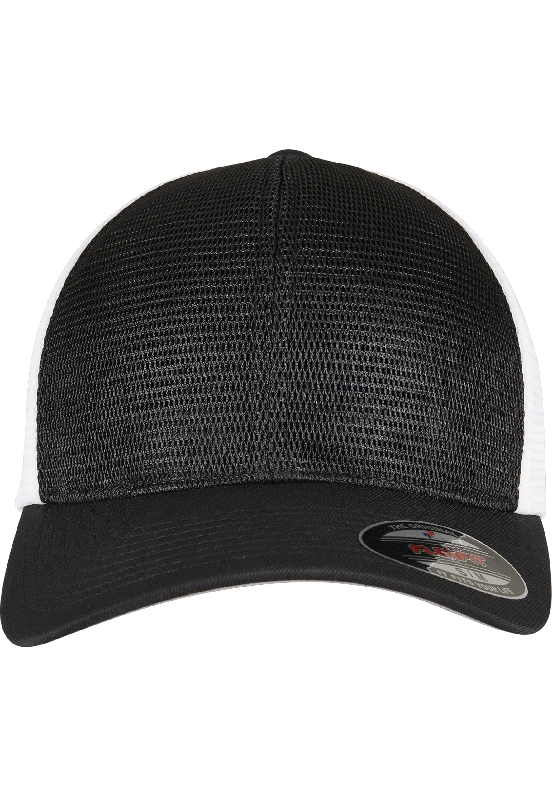 Flexfit Unisex 360 OMNIMESH Cap 2-Tone Baseballkappe, Black/White, L/XL