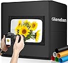 Glendan Light Box Photography, Portable Photo Studio Light Box, 16" x 16" Professional Dimmable Shooting Tent Kit with 216 LED Table Top Light & 6 Backdrops Photo Box for Product Photography