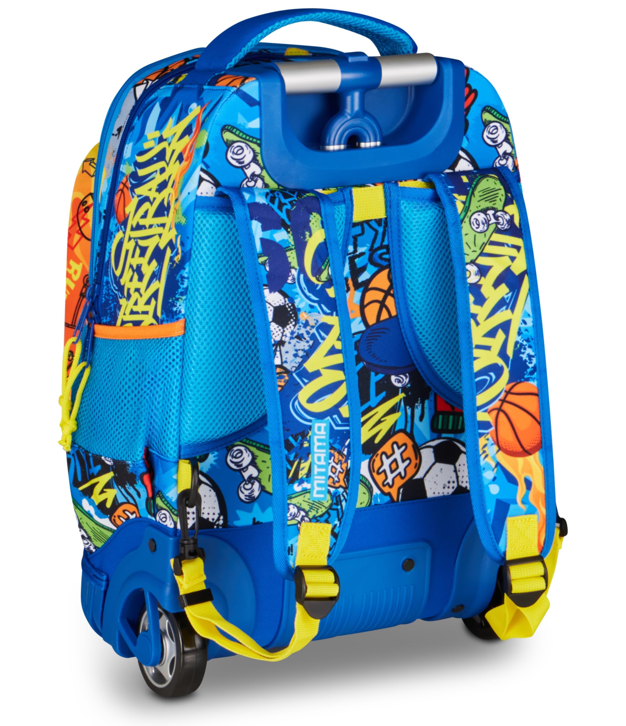 Mitama Trolley Run Extra TIGERPLAY, 33 Lt, Doppio Scomparto, Blu, Tasche multi funzione, bambino, Scuola elementare e media, Tempo libero e viaggi