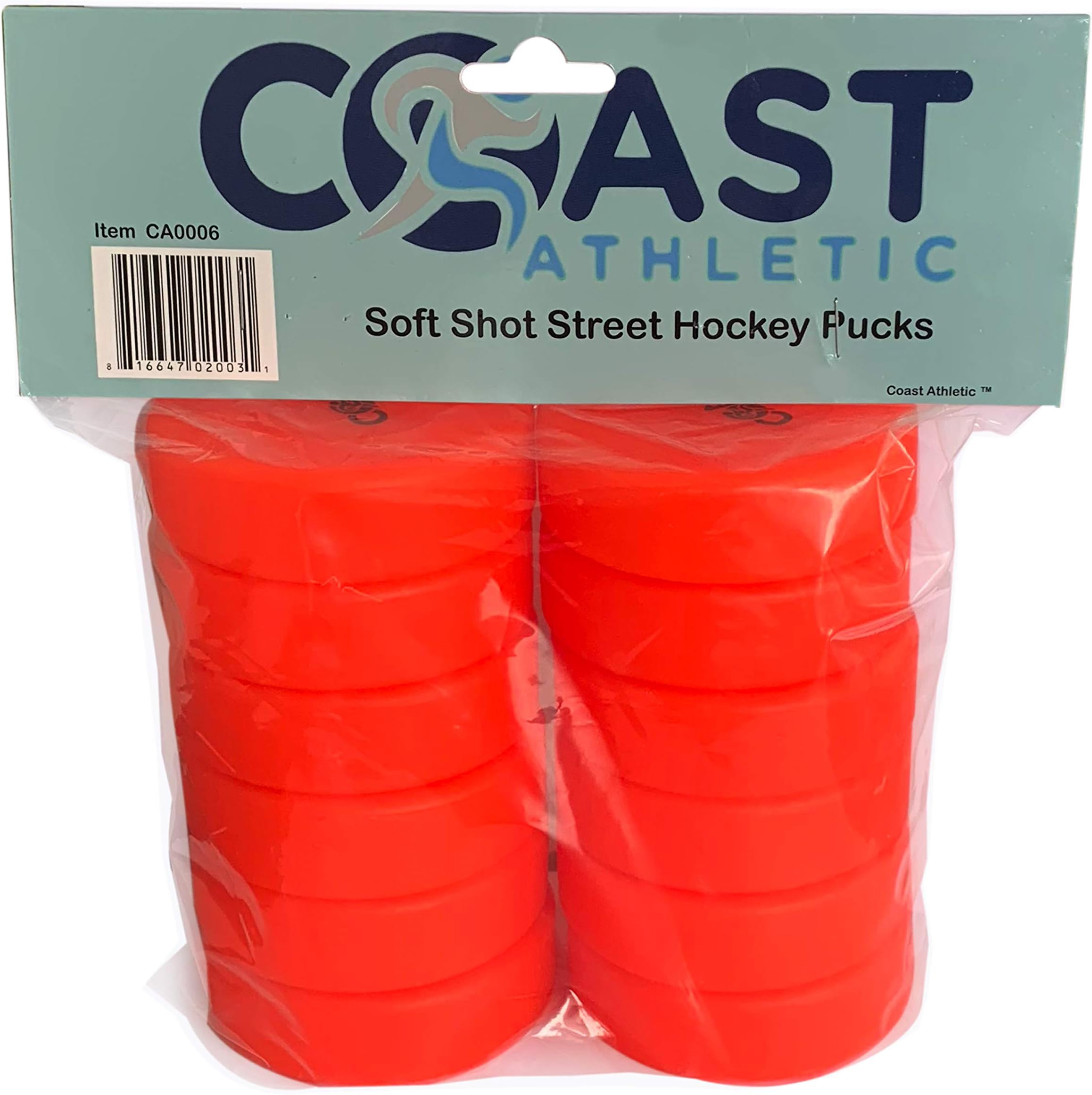Soft Shot Hockey Pucks | Roller Hockey Pucks | Floor Hockey Pucks (12 Pack)