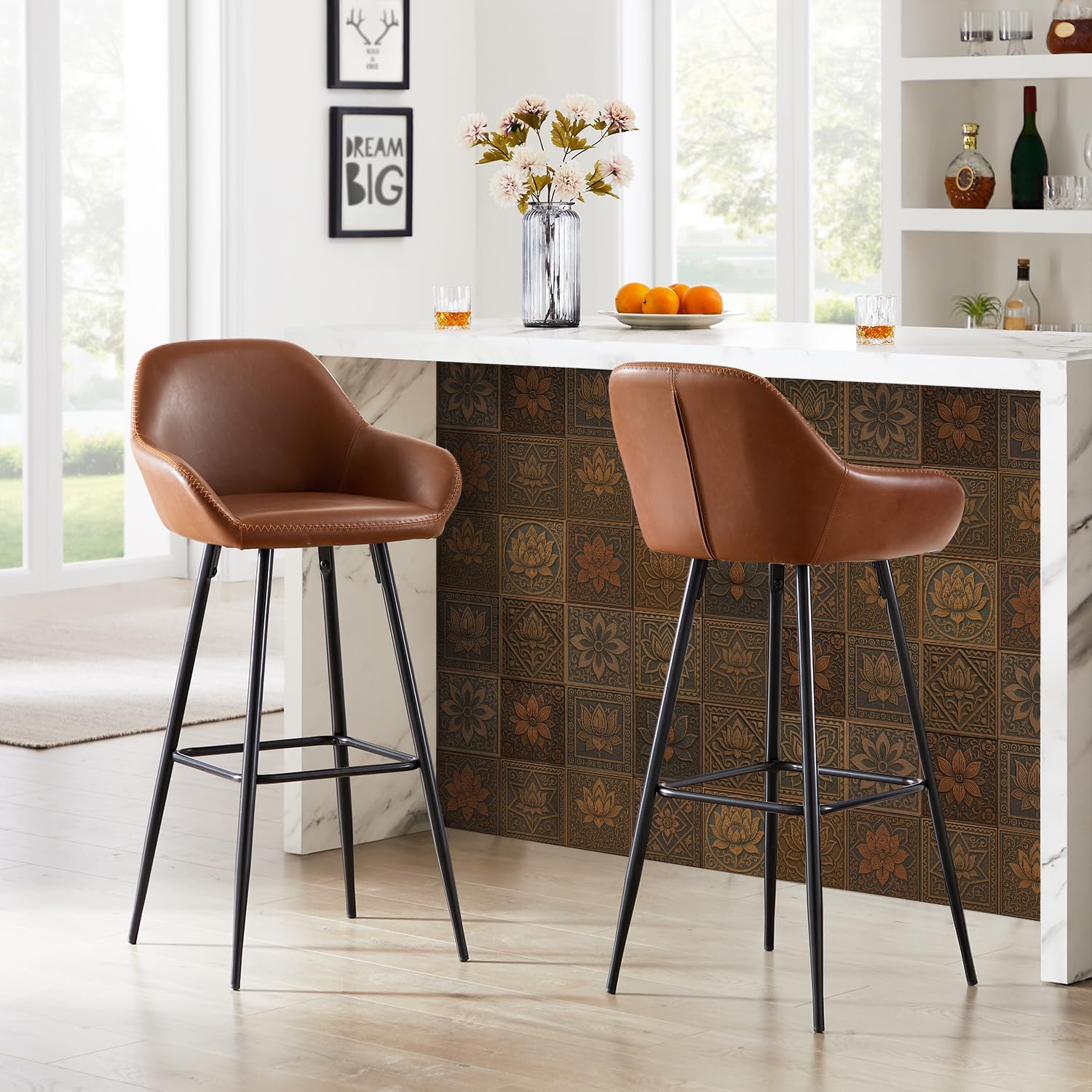 Peel and Stick Backsplash Tiles 24Pcs - 5.9x5.9 Inch Self-Adhesive Removable Decals for Kitchen & Bathroom | Cabinet, Furniture Wall Decor | Easy DIY Home Upgrade