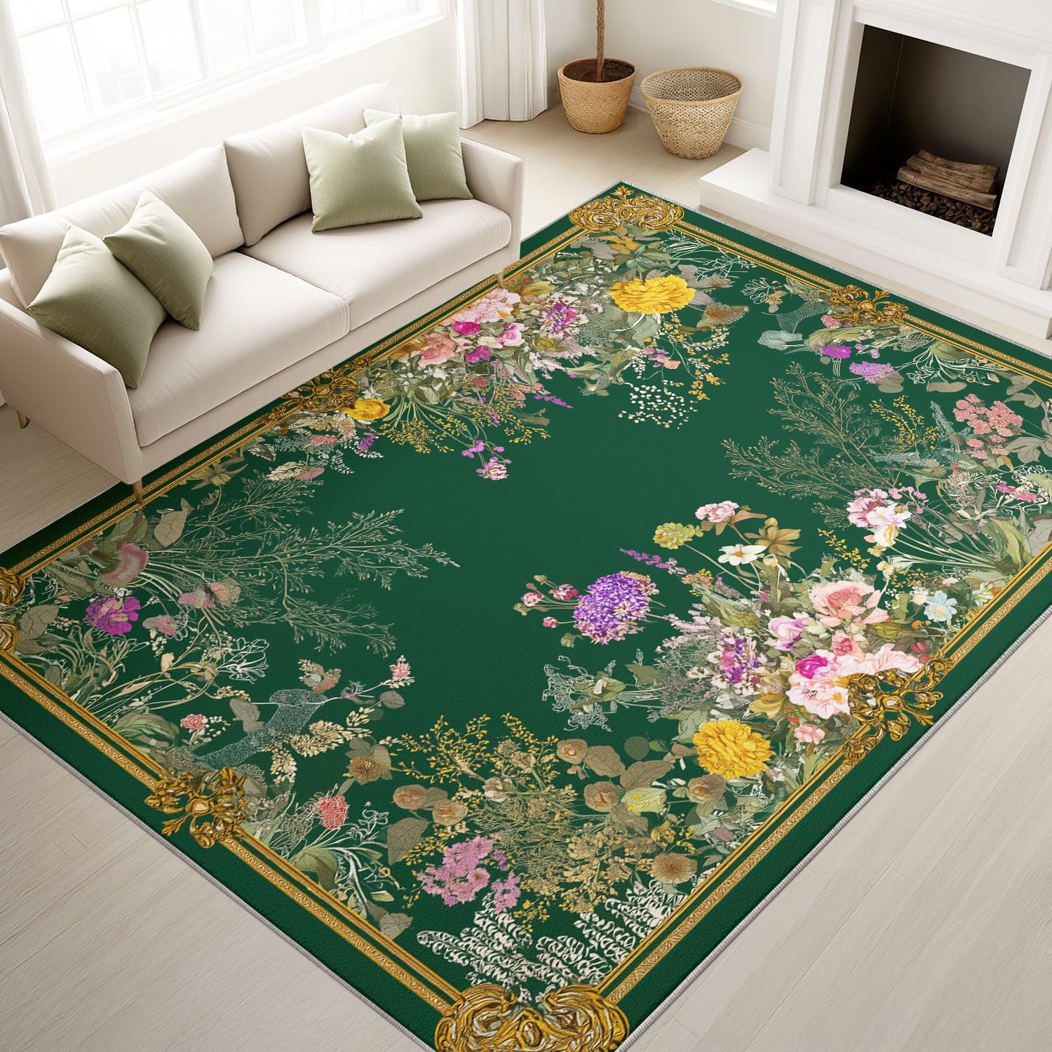Tapis antidérapant chambre à coucher moquette douce et moelleuse 160x230