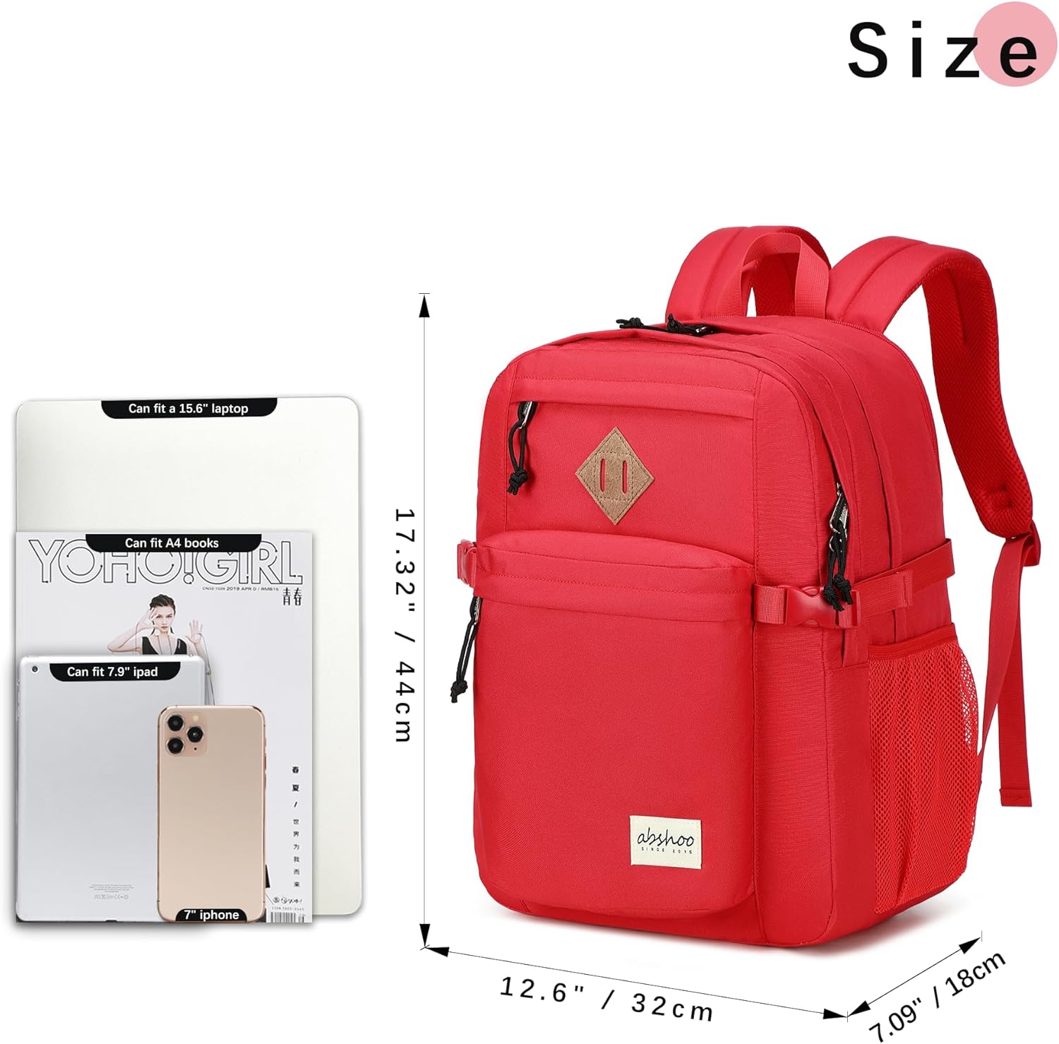 abshoo 32L Backpack for School College Bookbag Middle High