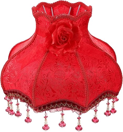 OSALADI Pantalla de lámpara E27 de estilo europeo, pantalla europea, pantalla de lámpara de tapa dura, lámpara de escritorio, decoración retro para