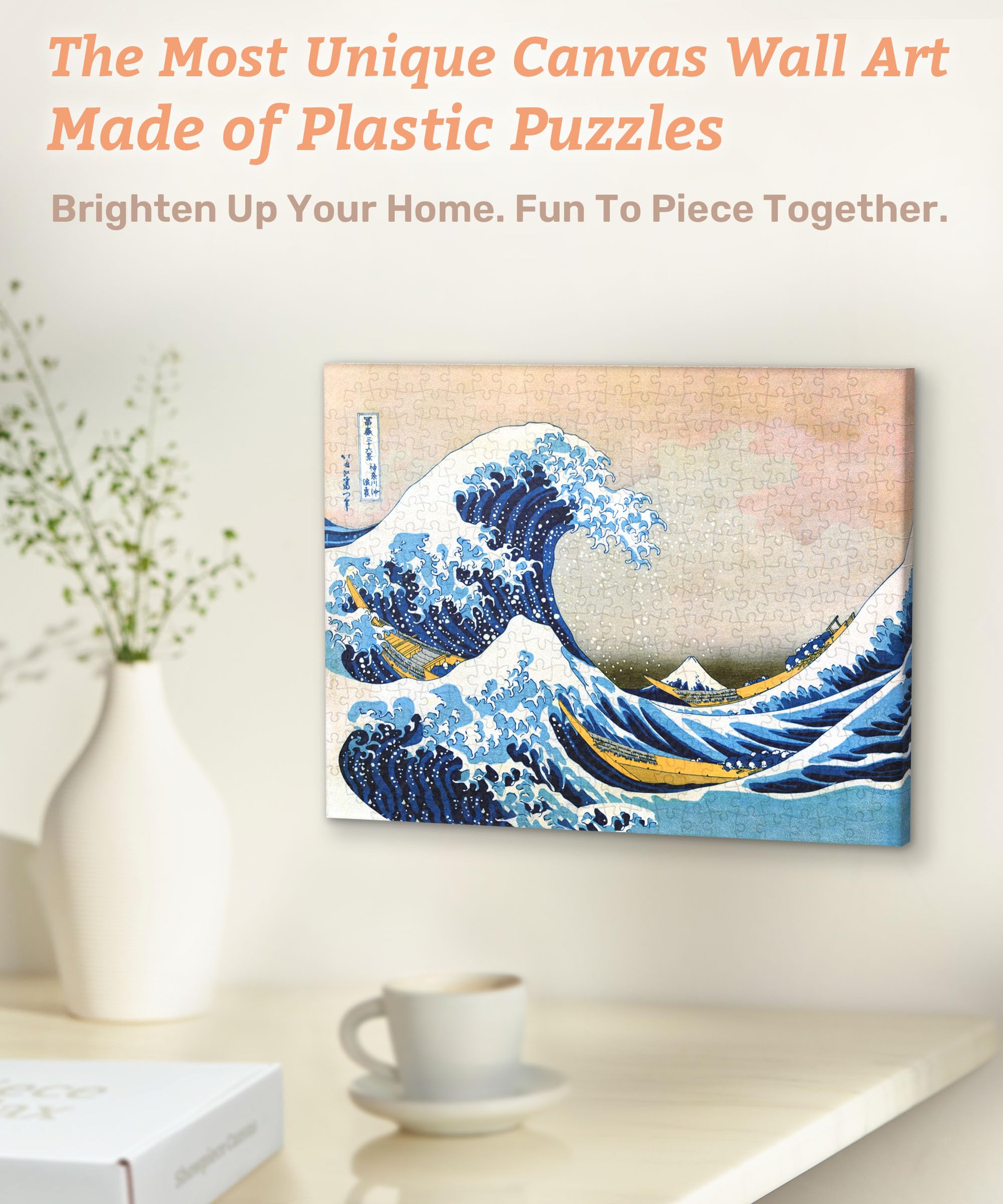 Amazon.com: PieceRelax Puzzle Canvas Wall Art 366 Plastic Pieces
