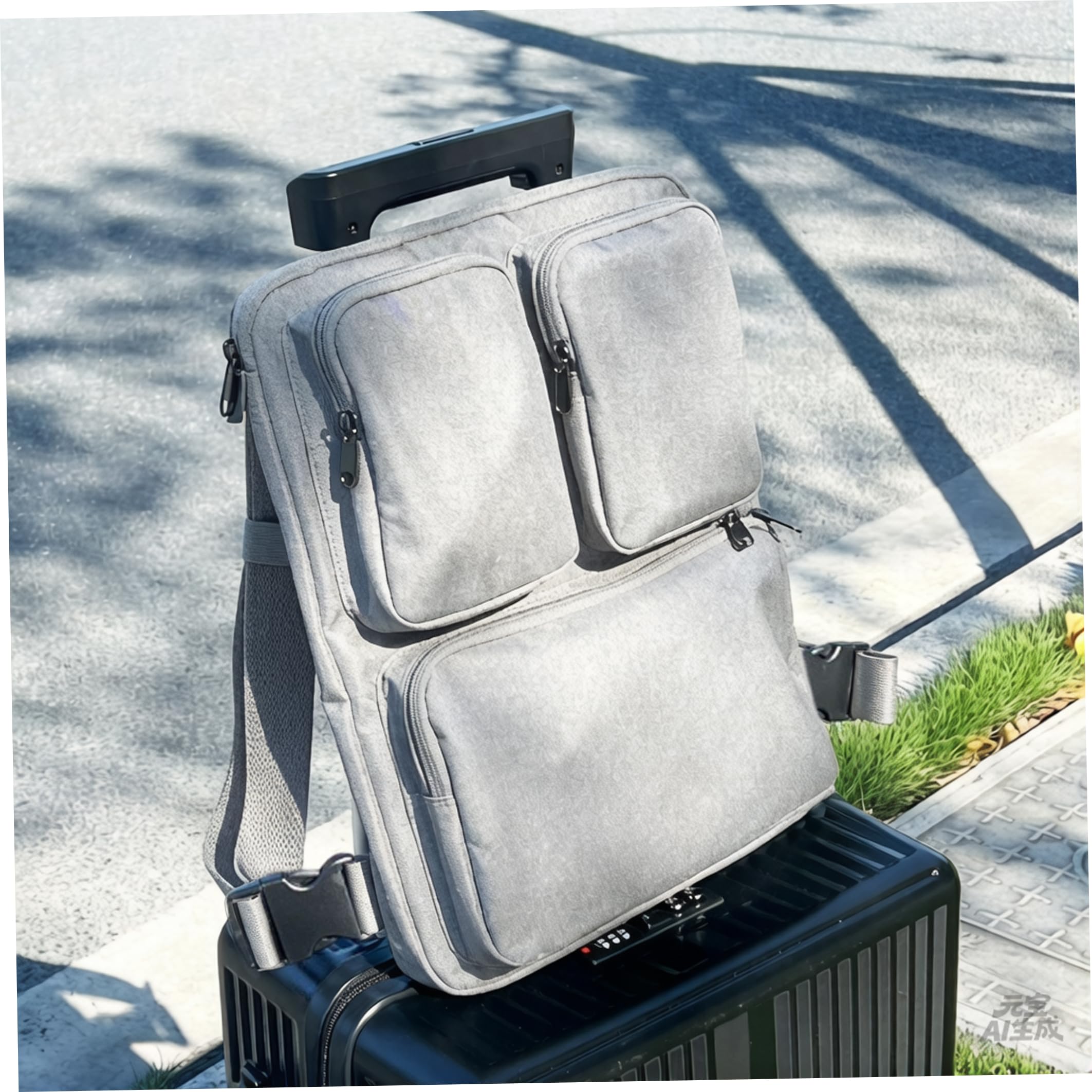 Organizer per Bagagli 3 in 1 Leggero e Staccabile per Borsa da Trasporto, Organizer per valigie con Scomparto per Laptop da 15, 6 Pollici, Set di custodie da Viaggio